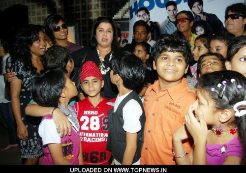 Farah Khan, Chunky Pandey and Sajid Khan Promot's His Movie "Housefull"
